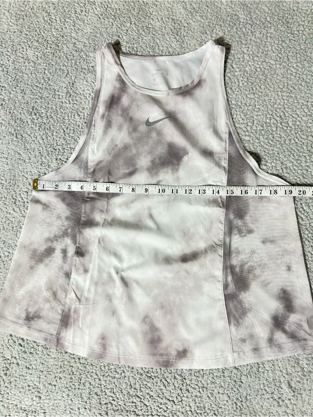 Nike Dri-FIT Tie Dye Cropped Tank Top Small Sleeveless Athletic Women’s Shirt